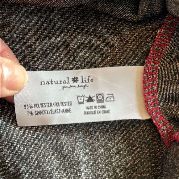 NATURAL LIFE Red and Blue Maxi Pleated Skirt - Picture 7 of 7